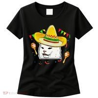 Cinco De Mayo Smudge Cat Mexican Lover Sombrero Cat Gifts Women's T-Shirt thumb 0