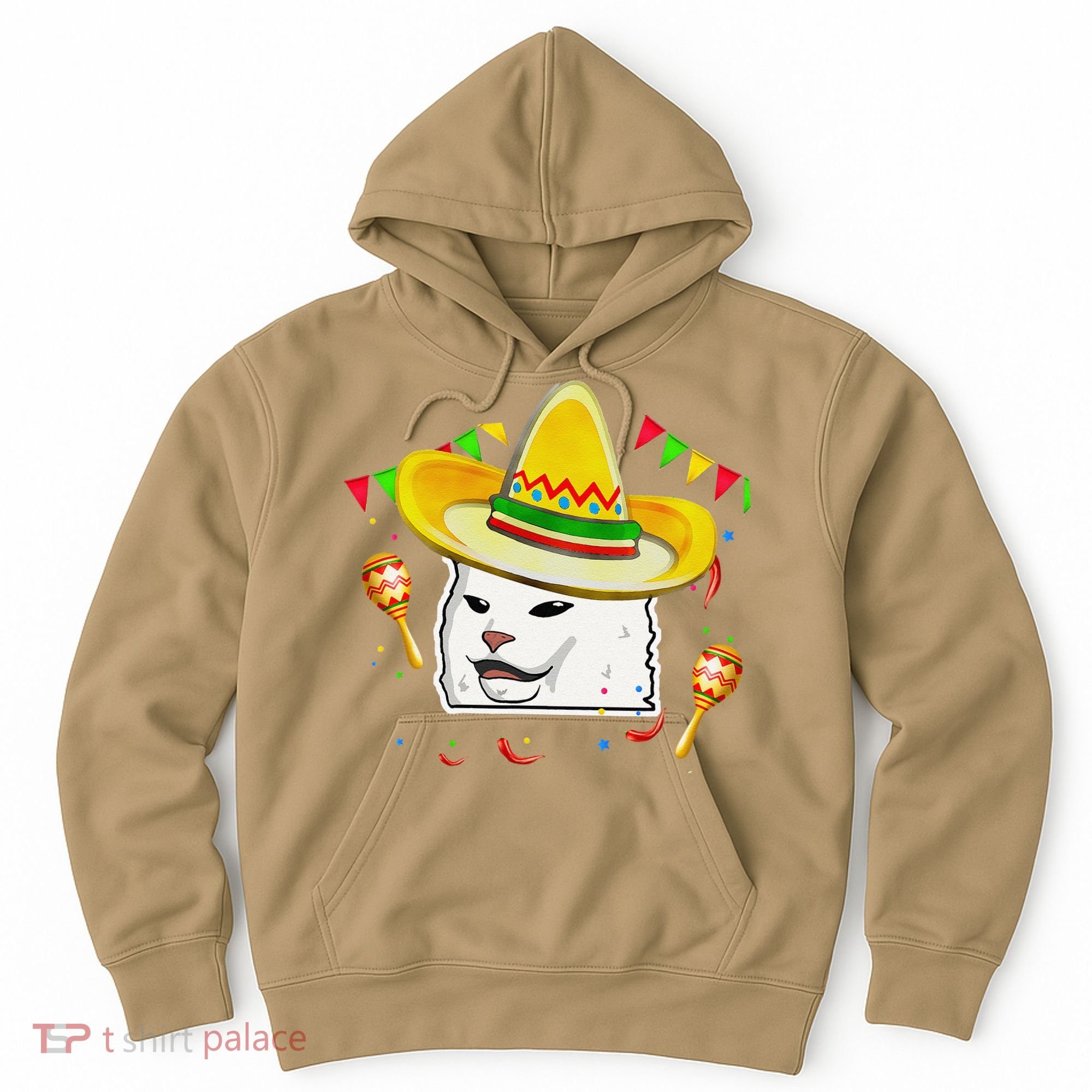 Cinco De Mayo Smudge Cat Mexican Lover Sombrero Cat Gifts Hoodie