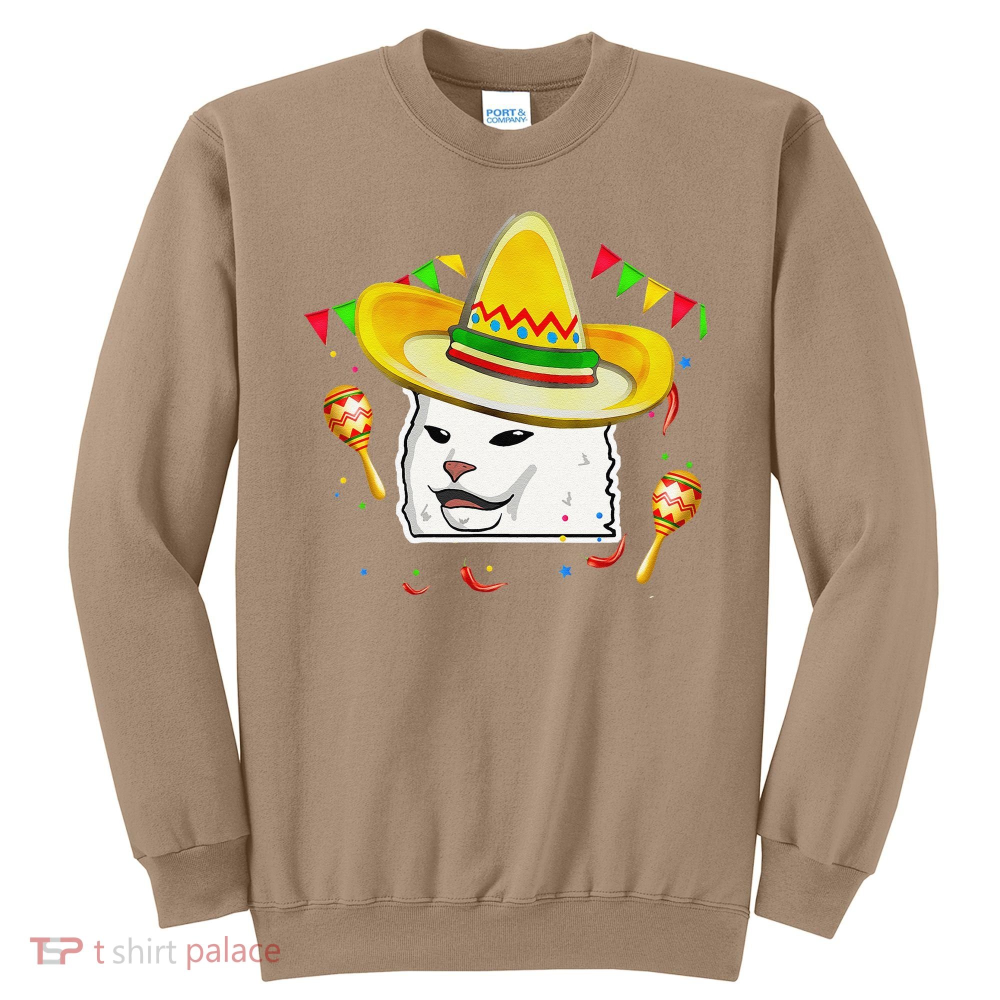 Cinco De Mayo Smudge Cat Mexican Lover Sombrero Cat Gifts Sweatshirt