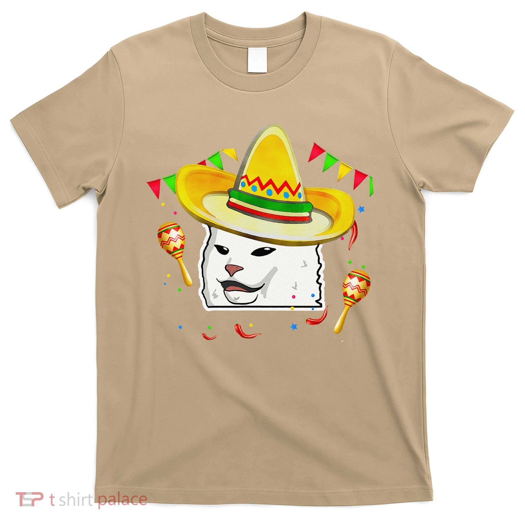 Cinco De Mayo Smudge Cat Mexican Lover Sombrero Cat Gifts T-Shirt