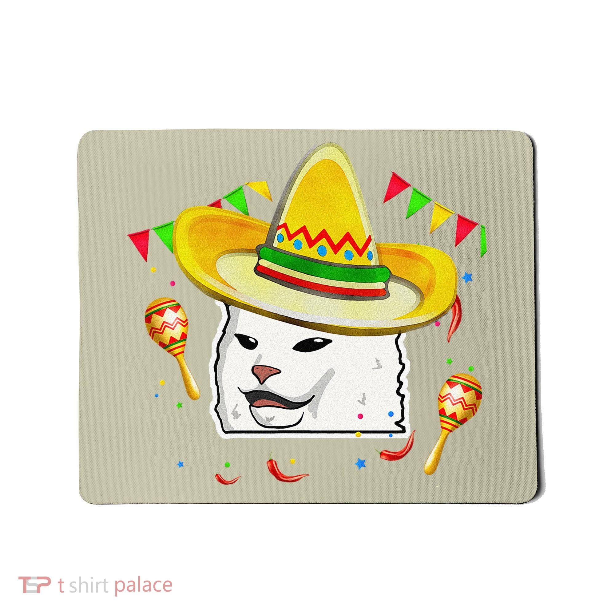 Cinco De Mayo Smudge Cat Mexican Lover Sombrero Cat Gifts Mousepad