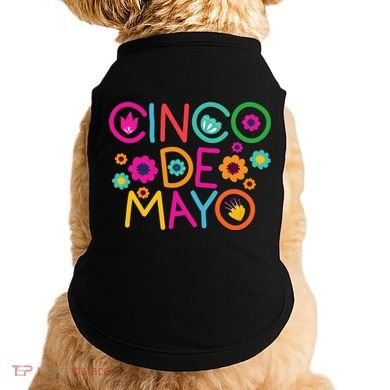 Cinco De Mayo Colorful Celebration Doggie Tank