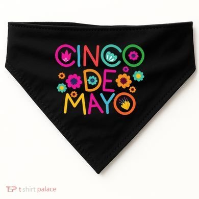 Cinco De Mayo Colorful Celebration USA-Made Doggie Bandana