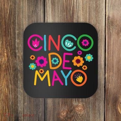 Cinco De Mayo Colorful Celebration Coaster