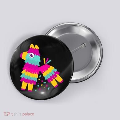 Cinco De Mayo Colorful Pinata Button