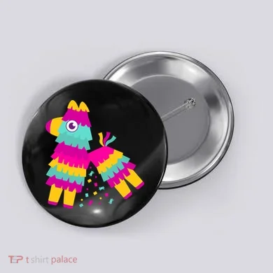Cinco De Mayo Colorful Pinata Button