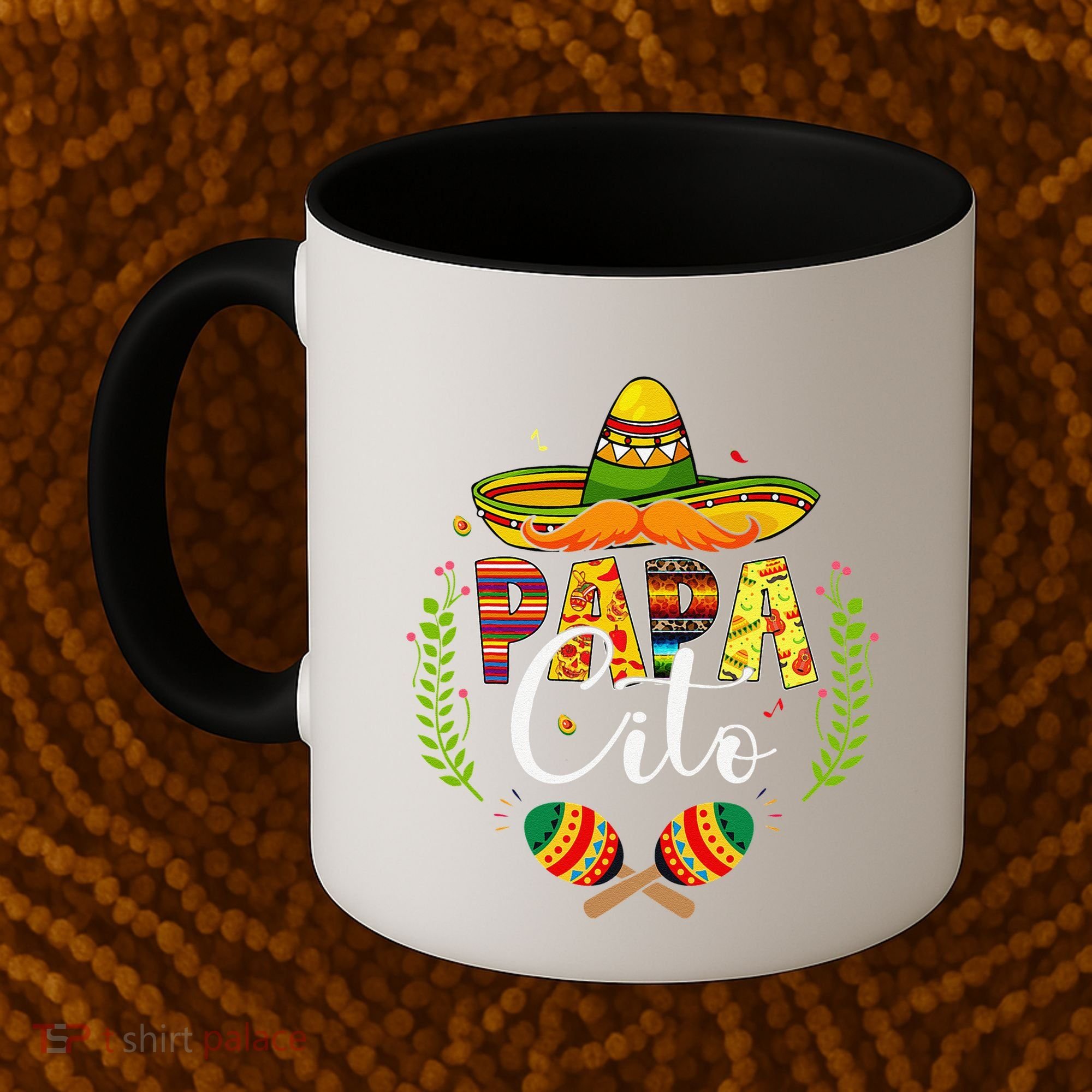 Cinco De Mayo Papa Cito Leopard Fiesta Mexican Fathers Day Coffee Mug
