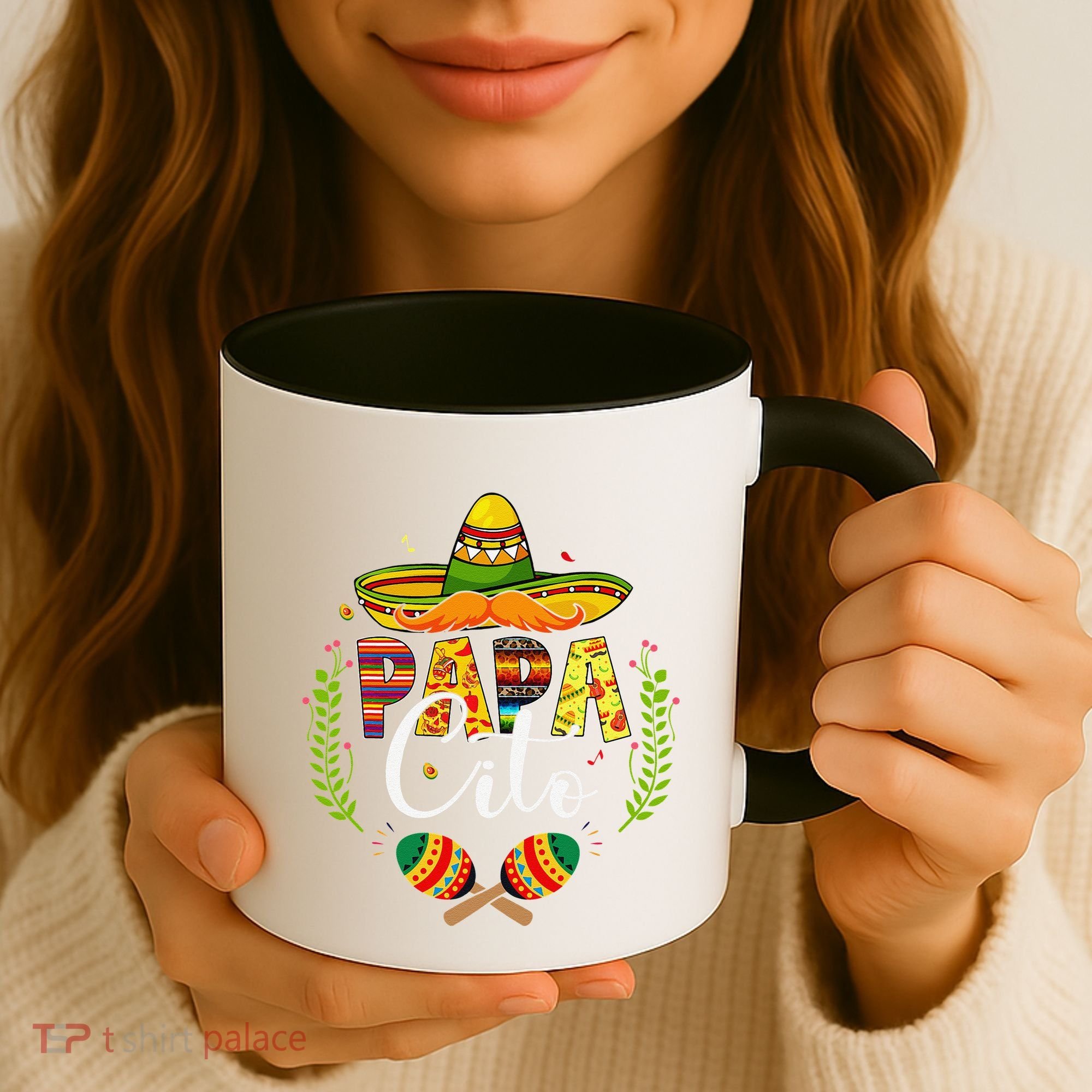Cinco De Mayo Papa Cito Leopard Fiesta Mexican Fathers Day Coffee Mug