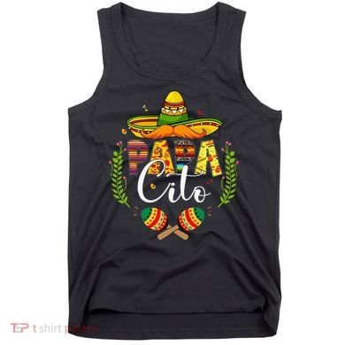 Cinco De Mayo Papa Cito Leopard Fiesta Mexican Fathers Day Tank Top