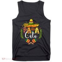 Cinco De Mayo Papa Cito Leopard Fiesta Mexican Fathers Day Tank Top thumb 0