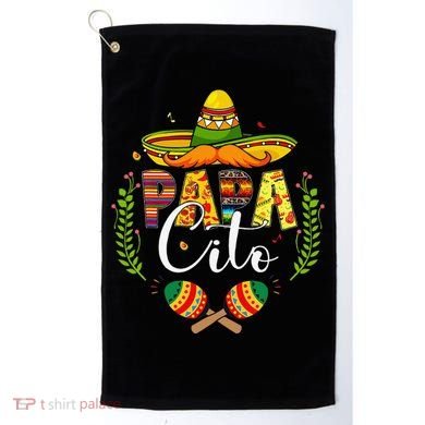Cinco De Mayo Papa Cito Leopard Fiesta Mexican Fathers Day Golf Towel