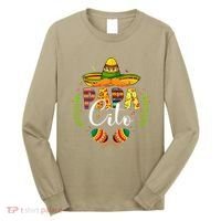 Cinco De Mayo Papa Cito Leopard Fiesta Mexican Fathers Day Long Sleeve Shirt thumb 0