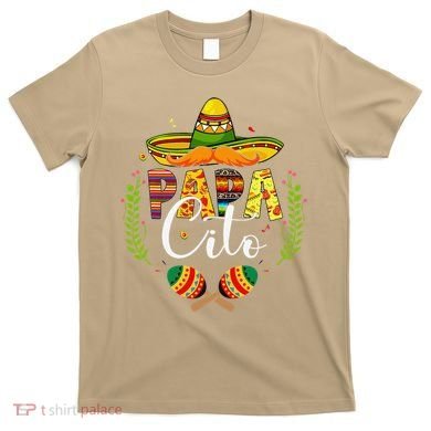 Cinco De Mayo Papa Cito Leopard Fiesta Mexican Fathers Day T-Shirt