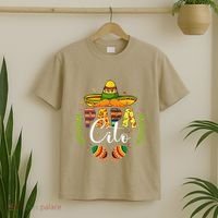 Cinco De Mayo Papa Cito Leopard Fiesta Mexican Fathers Day T-Shirt thumb 2
