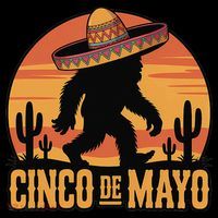 Cinco De Mayo Bigfoot Sombrero Desert Sunset Coffee Mug thumb 5