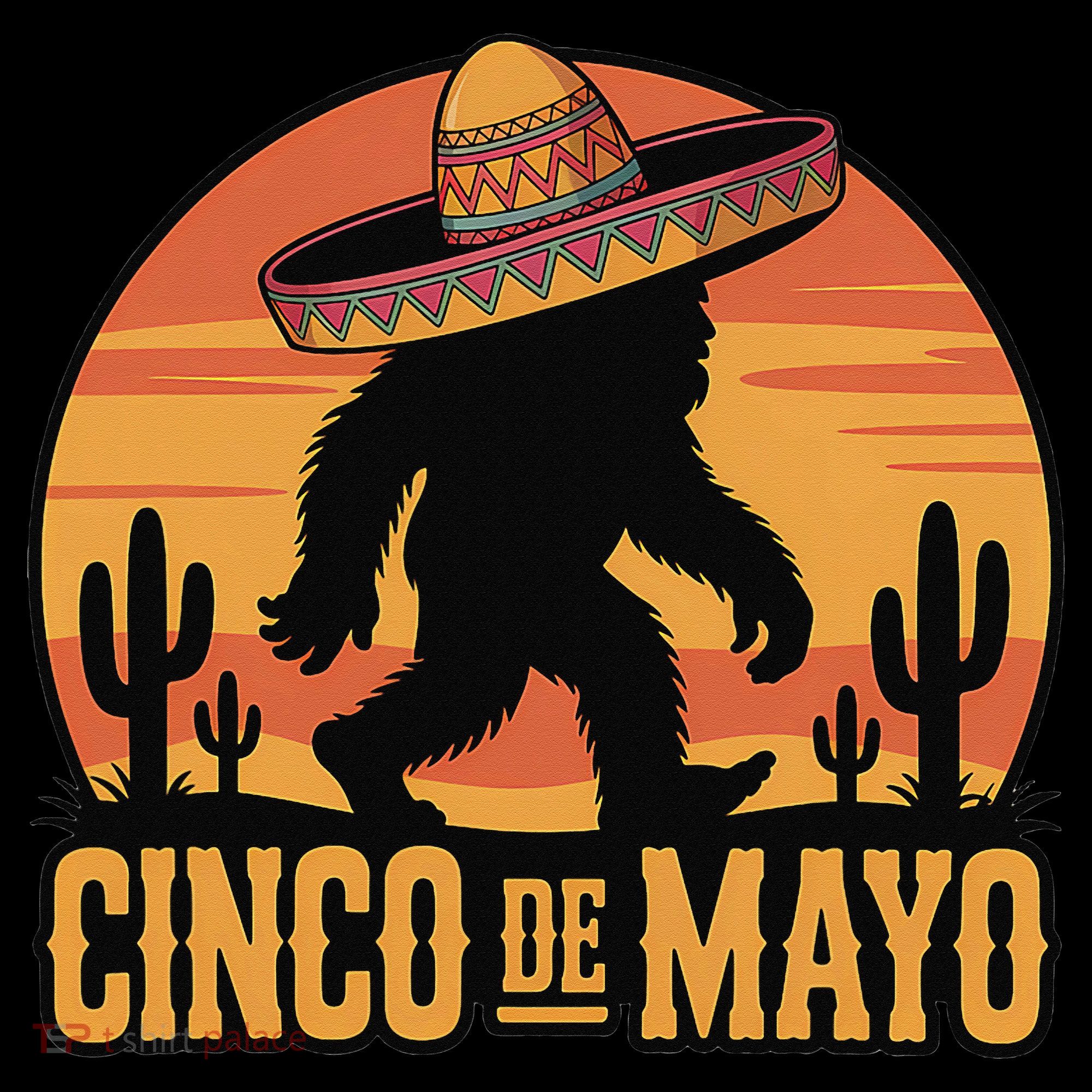 Cinco De Mayo Bigfoot Sombrero Desert Sunset Coffee Mug