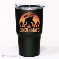 Cinco De Mayo Bigfoot Sombrero Desert Sunset Tumbler thumb 0