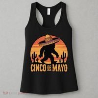 Cinco De Mayo Bigfoot Sombrero Desert Sunset Women's Tank Top thumb 3