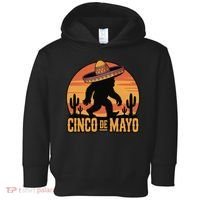 Cinco De Mayo Bigfoot Sombrero Desert Sunset Toddler Hoodie thumb 0