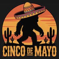 Cinco De Mayo Bigfoot Sombrero Desert Sunset Toddler Hoodie thumb 2