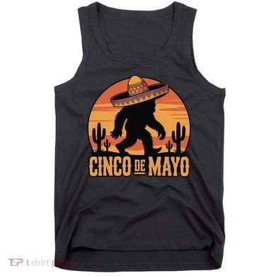 Cinco De Mayo Bigfoot Sombrero Desert Sunset Tank Top