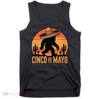 Cinco De Mayo Bigfoot Sombrero Desert Sunset Tank Top thumb 0