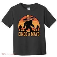 Cinco De Mayo Bigfoot Sombrero Desert Sunset Toddler T-Shirt thumb 0