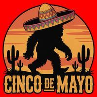 Cinco De Mayo Bigfoot Sombrero Desert Sunset Santa Hat thumb 1