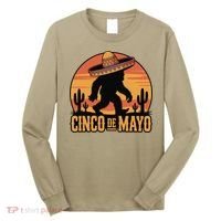 Cinco De Mayo Bigfoot Sombrero Desert Sunset Long Sleeve Shirt thumb 0