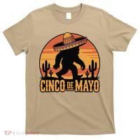 Cinco De Mayo Bigfoot Sombrero Desert Sunset T-Shirt thumb 0