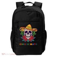 Cinco De Mayo Skull Floral Celebration Backpack thumb 0