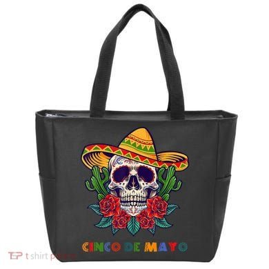 Cinco De Mayo Skull Floral Celebration Tote Bag