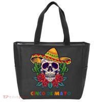 Cinco De Mayo Skull Floral Celebration Tote Bag thumb 0