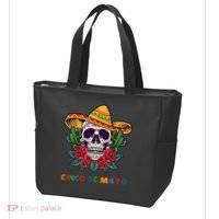 Cinco De Mayo Skull Floral Celebration Tote Bag thumb 3