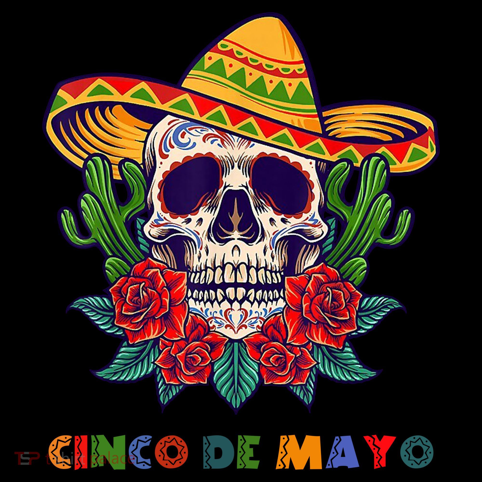Cinco De Mayo Skull Floral Celebration Tote Bag