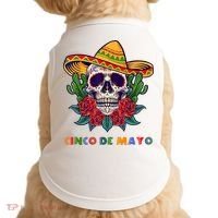 Cinco De Mayo Skull Floral Celebration Doggie Tank thumb 0