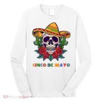 Cinco De Mayo Skull Floral Celebration Long Sleeve Shirt thumb 0