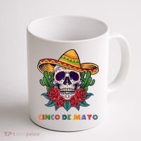 Cinco De Mayo Skull Floral Celebration Coffee Mug thumb 1