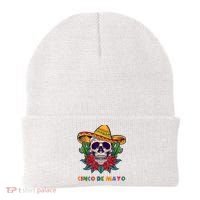 Cinco De Mayo Skull Floral Celebration Beanie thumb 0