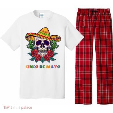 Cinco De Mayo Skull Floral Celebration Pajama Set