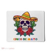 Cinco De Mayo Skull Floral Celebration Mousepad thumb 0