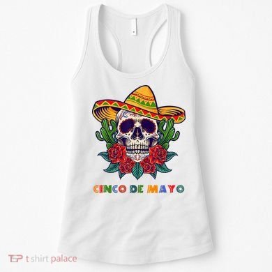 Cinco De Mayo Skull Floral Celebration Women's Tank Top