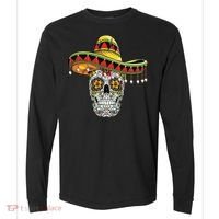 Cinco De Mayo Fiesta Skull Comfort Colors Heavyweight Long Sleeve T-Shirt thumb 0
