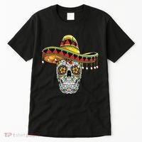 Cinco De Mayo Fiesta Skull Tall T-Shirt thumb 0