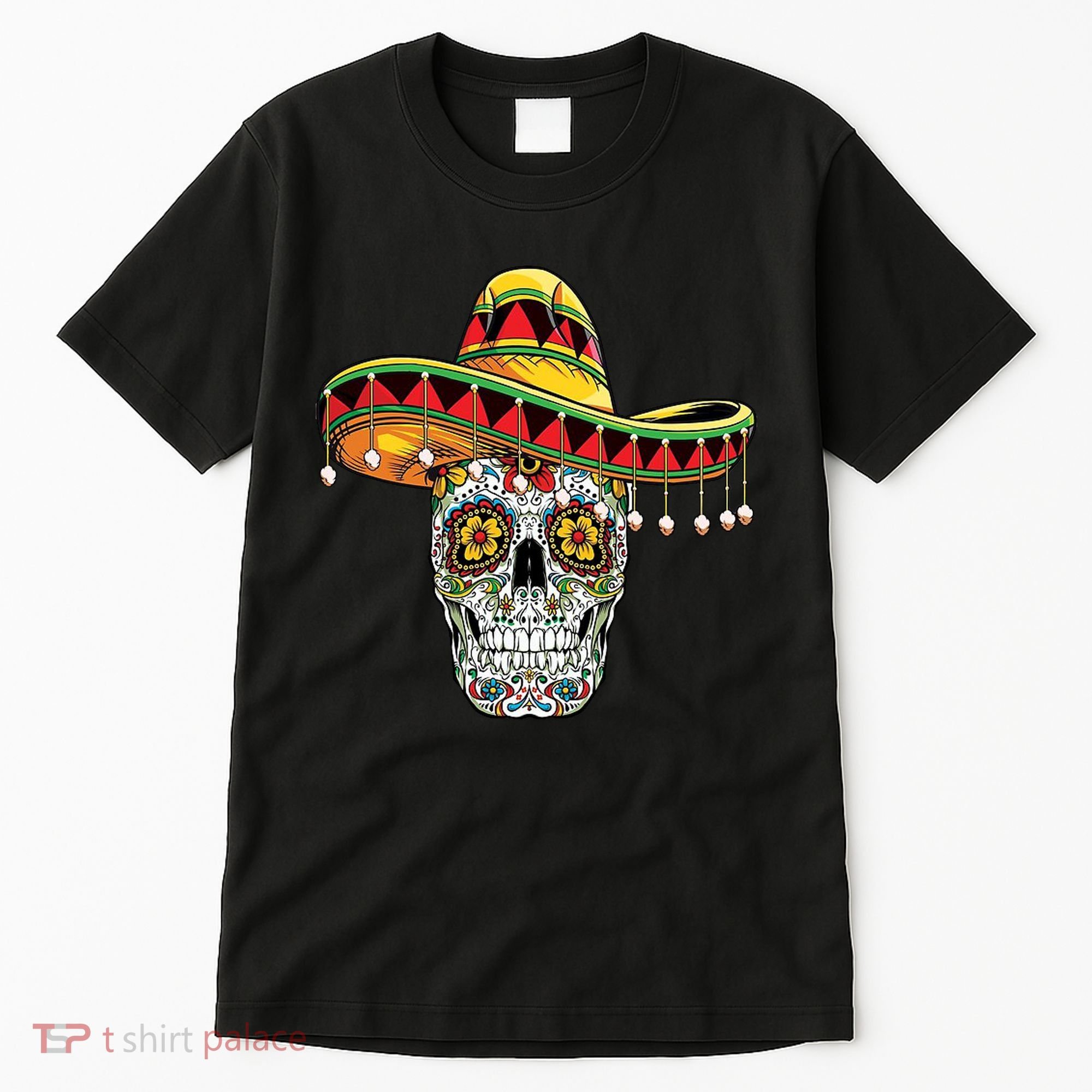 Cinco De Mayo Fiesta Skull Tall T-Shirt