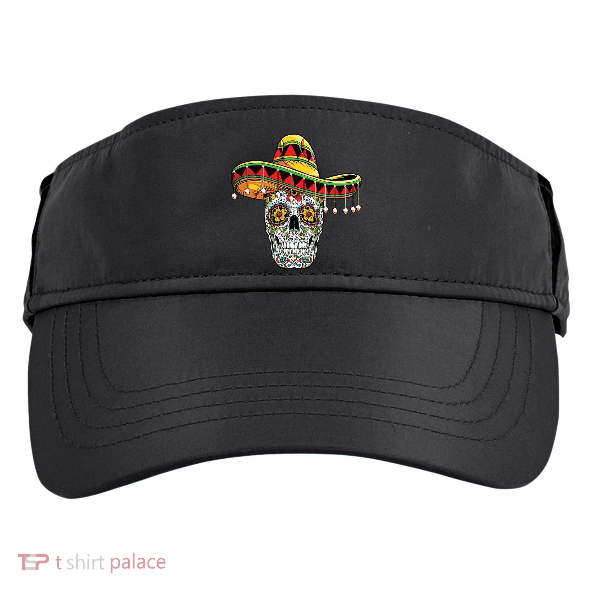 Cinco De Mayo Fiesta Skull Adult Drive Performance Visor