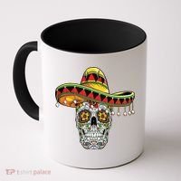 Cinco De Mayo Fiesta Skull Coffee Mug thumb 0