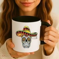 Cinco De Mayo Fiesta Skull Coffee Mug thumb 3