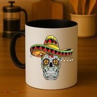 Cinco De Mayo Fiesta Skull Coffee Mug thumb 4