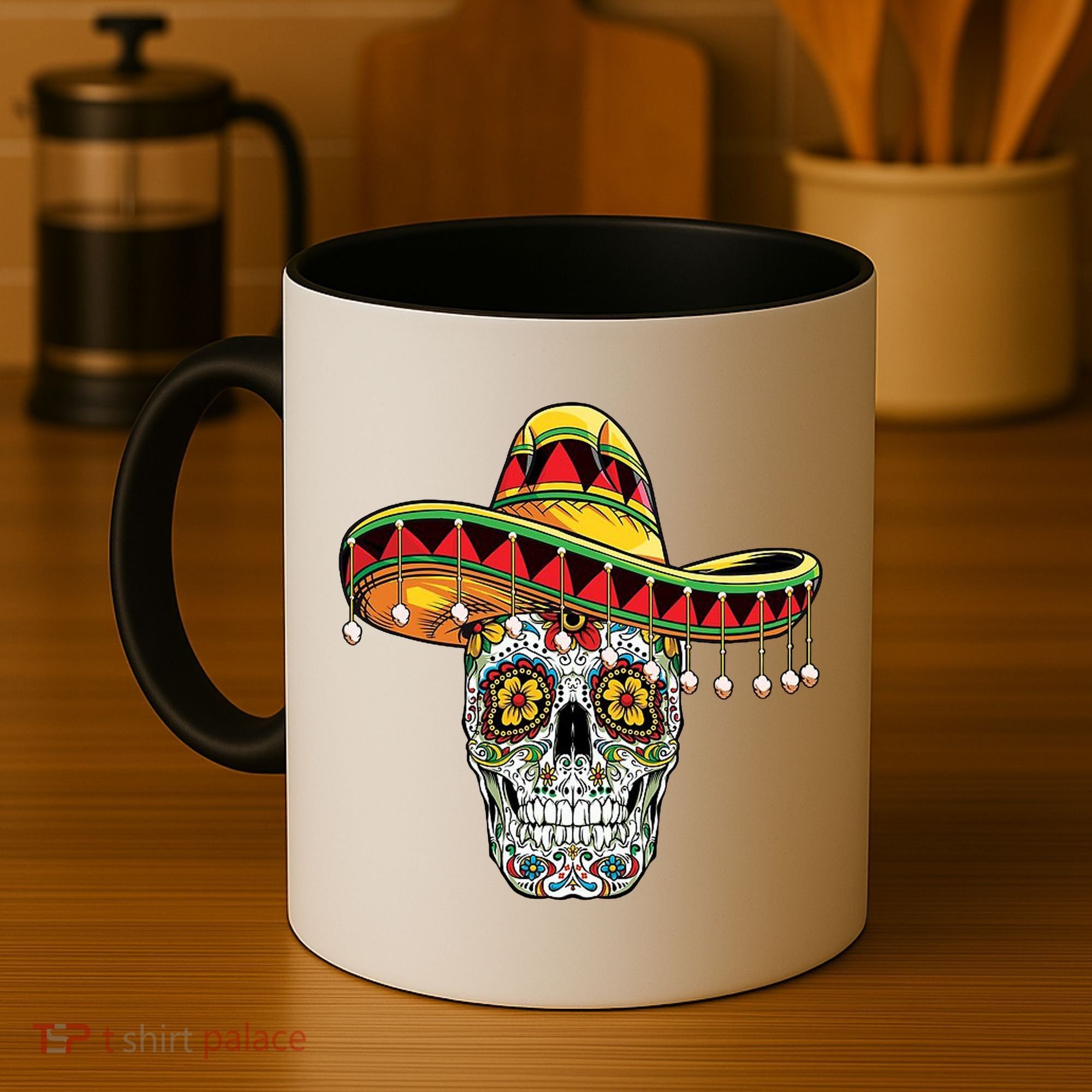 Cinco De Mayo Fiesta Skull Coffee Mug